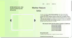 Desktop Screenshot of mothernaturesolar.com