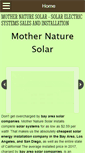 Mobile Screenshot of mothernaturesolar.com